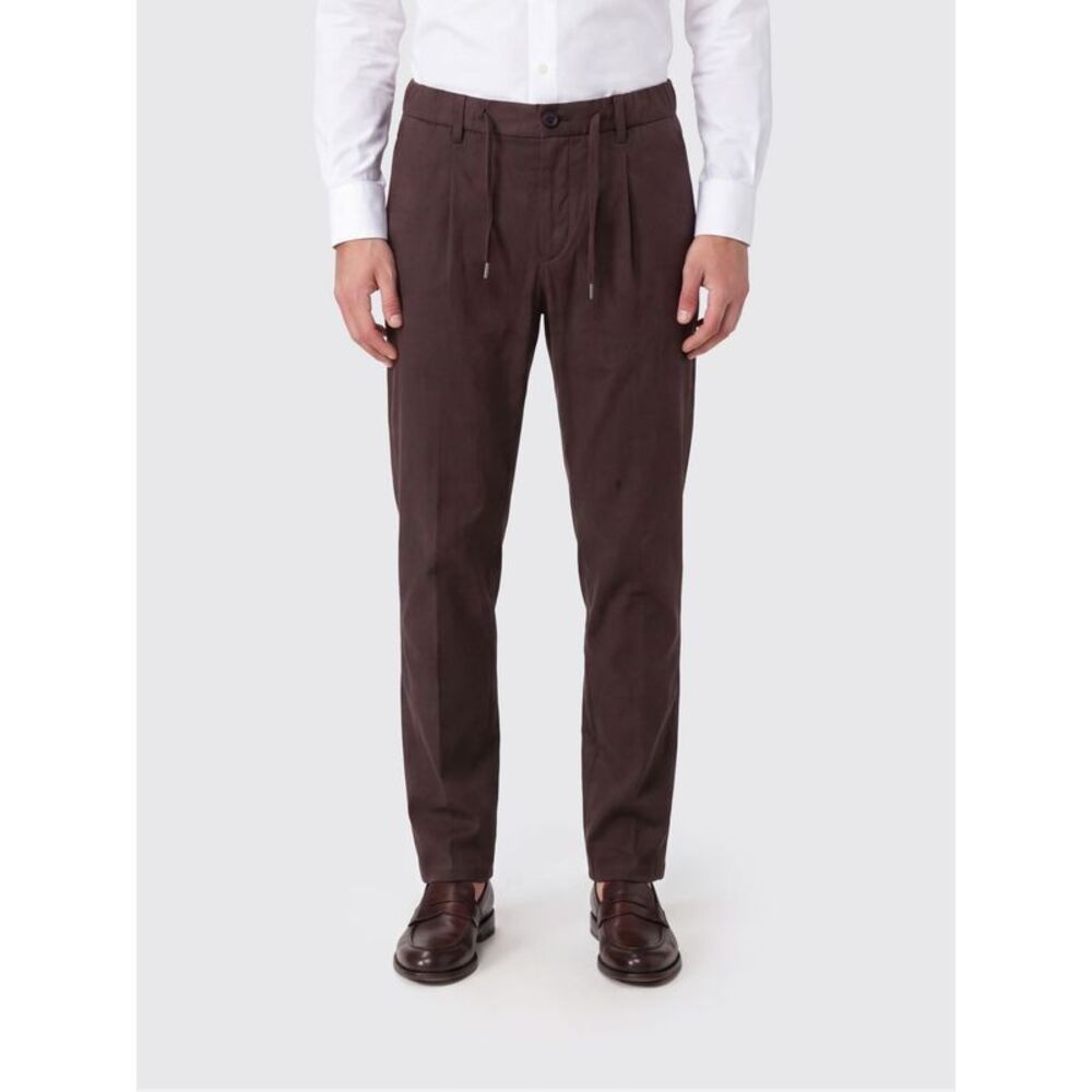 Herno Resort Slim Fit Technical Microfibre Trousers With Drawstring Waist